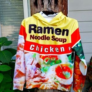 Keasmto 3D Ramen Pullover Hoodie Unisex. Sz.M. NWOT